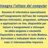 Insegnante di informatica