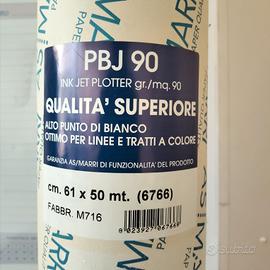 carta inkjet plotter 610 mm x 50 m 90gr 