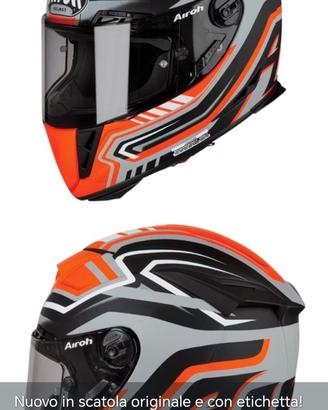 Casco Nuovo Airoh Gp500 rival orange matt L
