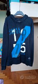 Felpa Jack & Jones nera e blu