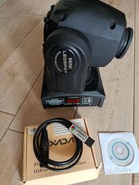 Mini moving head led spot + usb to dmx 512 Lixada