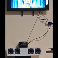 subwoofer + soundbar + amplificatore 