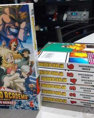 Fumetti manga My Hero Academia numeri 1-6 + manga