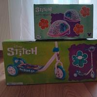 monopattino e casco stitch disney