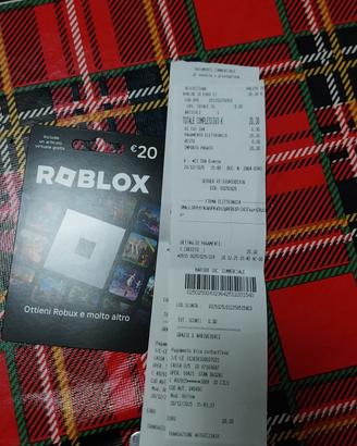 card ricarica roblox 20 euro