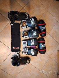 attrezzatura kick boxing marca leone
