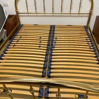 Testata e pediera letto in ottone