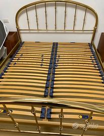 Testata e pediera letto in ottone