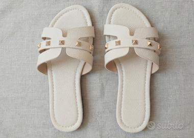 sandali bassi bianchi n 38