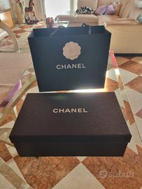 borsa  e scatola  chanel