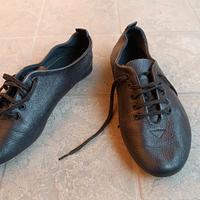 scarpette danza jazz Freddy in pelle nera