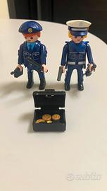 Playmobil poliziotti personaggi pistole  radio