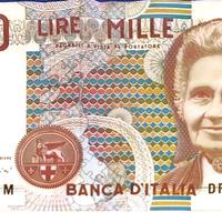 Banconota 1000 Lire Montessori 3/10/1990 Italia
