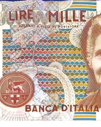 Banconota 1000 Lire Montessori 3/10/1990 Italia