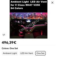 Luci ambiente Mercedes classe V