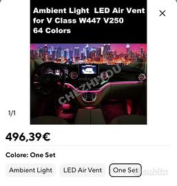 Luci ambiente Mercedes classe V