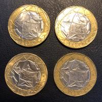 Monete italiane da 1000 lire 1997 e 1998