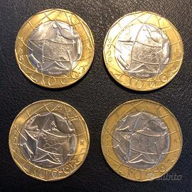 Monete italiane da 1000 lire 1997 e 1998