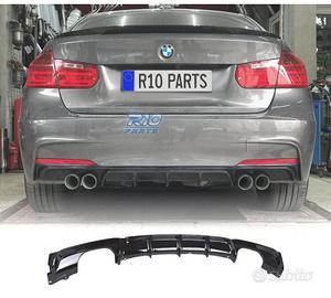 DIFFUSORE BMW F30 F31 LOOK M PERFORMANCE NERO LUCI