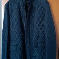 BRIONI Giacca lunga in seta trapuntata