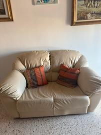 Divano 2 posti semipelle