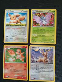 Lotto 4 carte Pokemon 