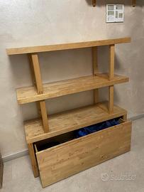 Mobile a giorno con cassettone