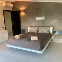Letto Verardo ecopelle bianco