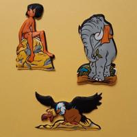 3 figurine plasteco formaggino Mio anni '70