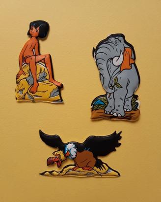 3 figurine plasteco formaggino Mio anni '70