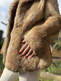 Pelliccia vera in lapin vintage