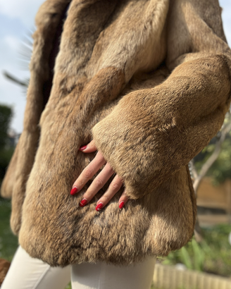 Pelliccia vera in lapin vintage