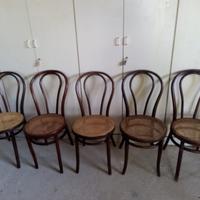 Sedie Thonet n° 5 pz. Antiche in legno,