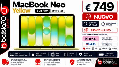 Apple MacBook Neo Giallo Agrume 8/256 GB