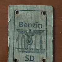 tesserino di razionamento benzina 1933/45
