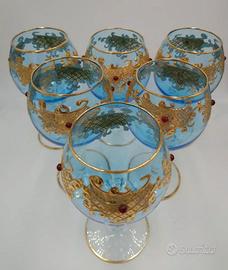 Set di 6 bicchieri da vino