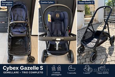 Cybex Gazelle S Gemellare + Cloud Z + Base Z