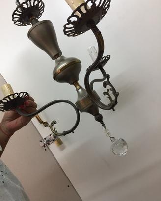 Lampadario a 3 bracci