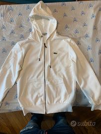 Felpa lacoste zip cappuccio