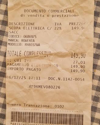 Aspirapolvere roventa RH8037WA