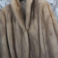 pelliccia di visone bomber colore panna o perla 
