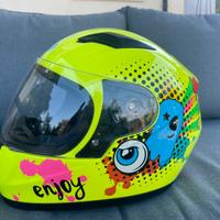 Kappa casco moto bambino J04F Boom giallo lucido