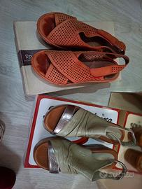 sandali blocco due paia