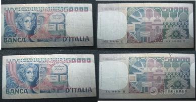 50000 Lire Baffi-Stevani  (2 banconote)