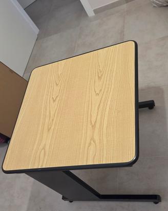 scrivania rettangolare legno/metallo 