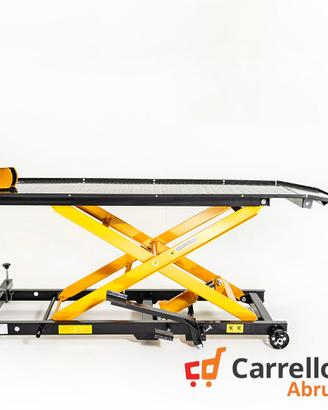 Ponte moto sollevatore con pompa a pedale GIALLO