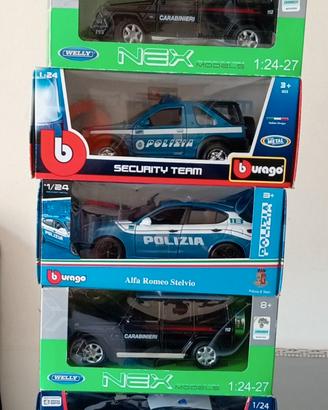 modellini 1/24 Carabinieri Polizia Alfa Romeo
