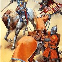 Cavaliere Inglese XIV Battaglia Crecy 1346 54mm