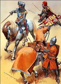 Cavaliere Inglese XIV Battaglia Crecy 1346 54mm