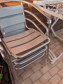 Sedie aluminio